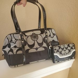 Coach Purse & Wallet Set